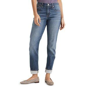 Madewell High-Rise Slim Boy Jeans Step Hem Size 25